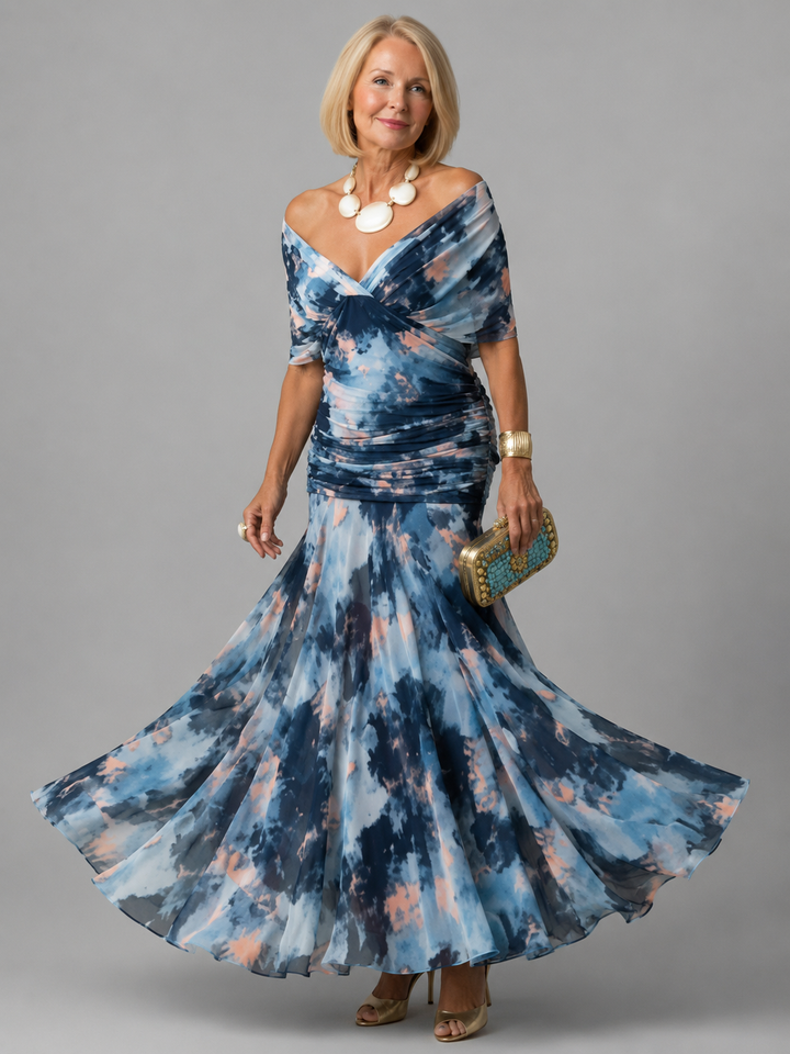 Evelina™ | Elegantes Maxi-Kleid mit Bauch-Optimierung
