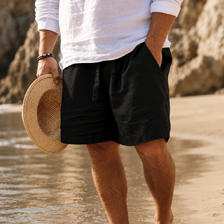 LAURENT MONACO | Herren Sommer Shorts aus Leinen