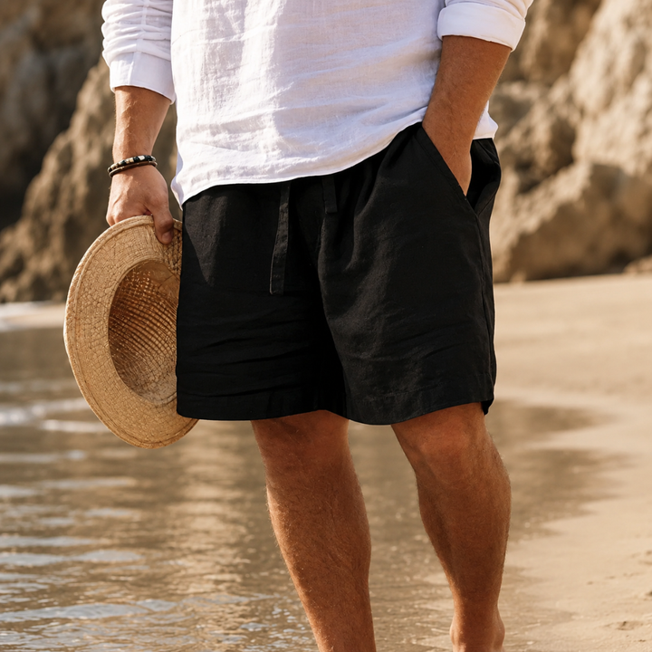 LAURENT MONACO | Herren Sommer Shorts aus Leinen
