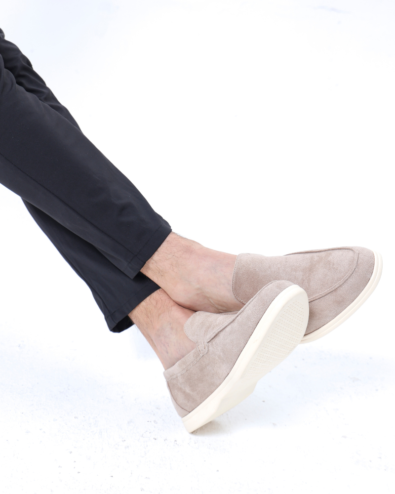 Leder-Suede Mokassins