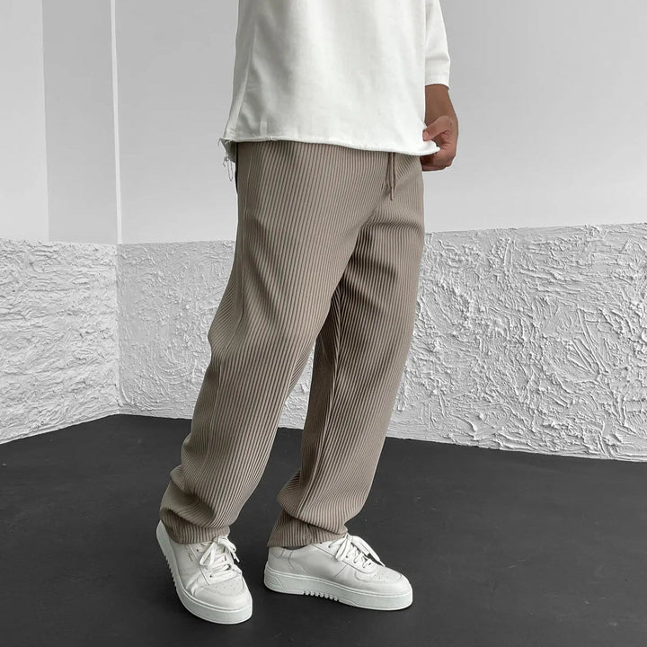LAURENT MONACO | RIPPED STRIPE PANTS