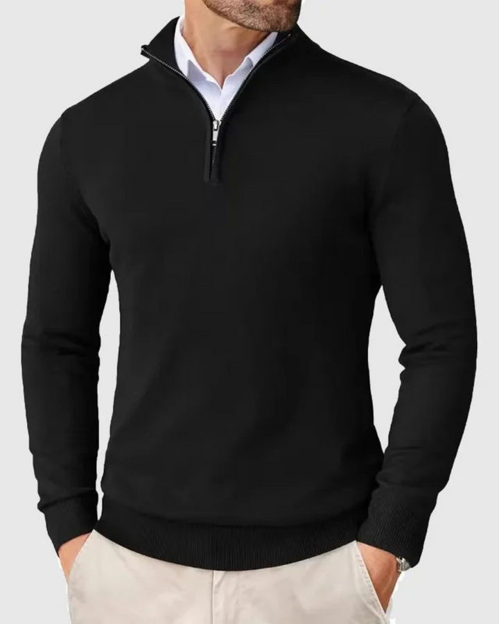 Romeo | Strickpullover mit Zip-Verschluss