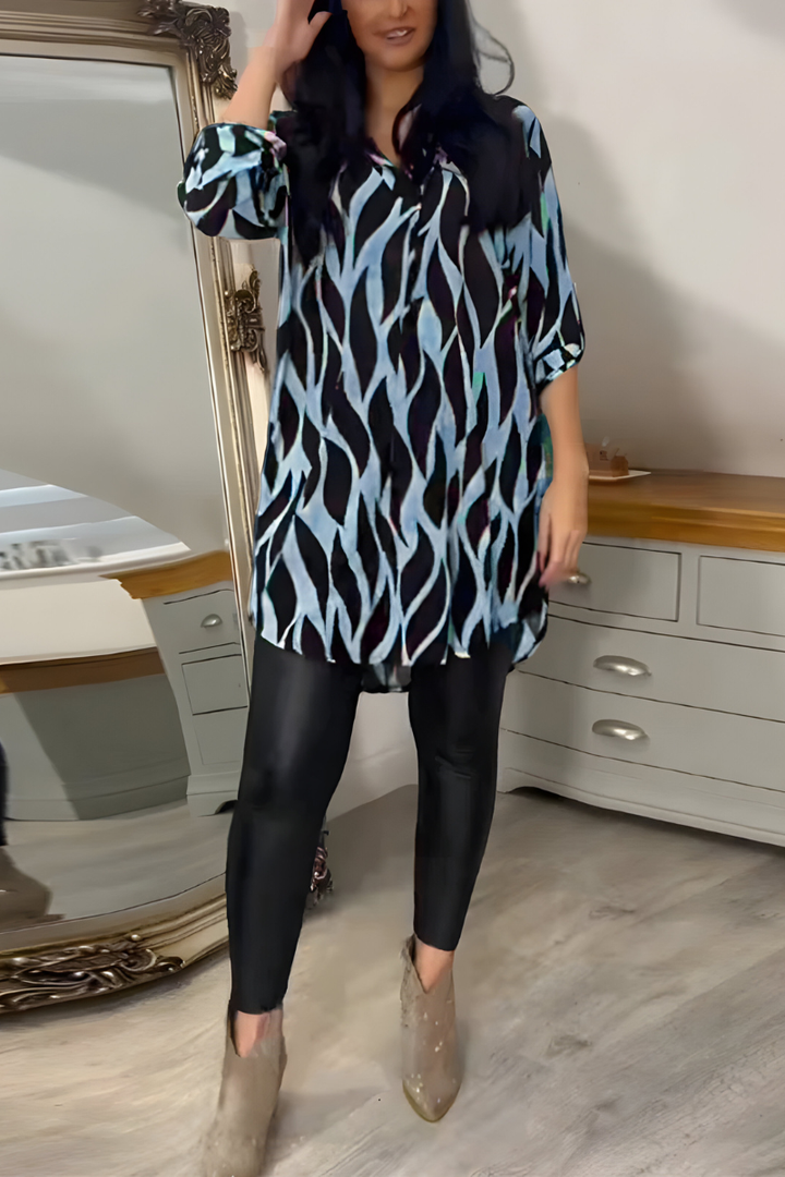 Tessa™ | Elegante Lockere Bluse mit Muster