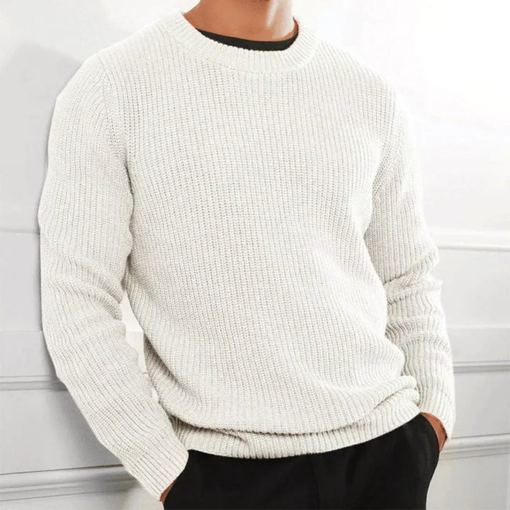 Bastian | Eleganter Herrenpullover mit Rundhalsausschnitt