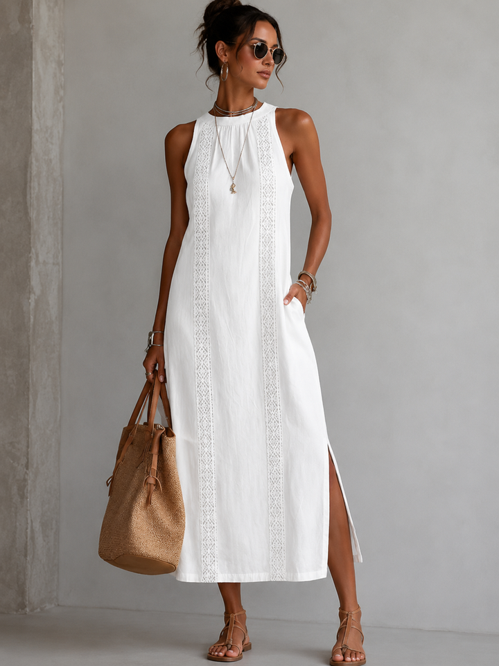Marit™ | Luftiges, Bauchkaschierendes Besticktes Kleid