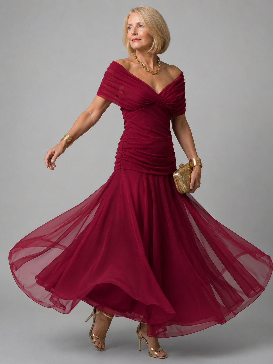 Evelina™ | Elegantes Maxi-Kleid mit Bauch-Optimierung