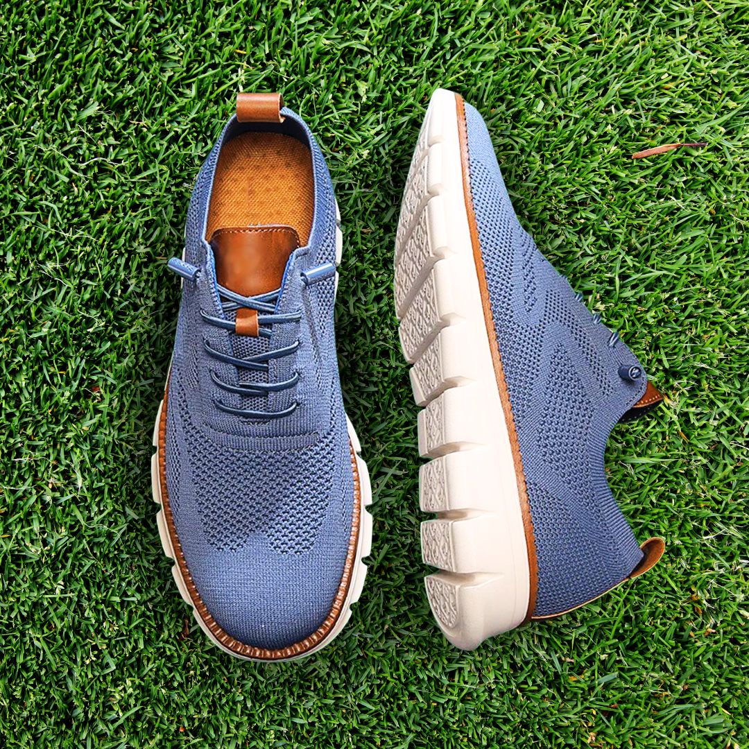 LAURENT MONACO | Herren Oxford-Schuhe mit Mesh-Einsatz