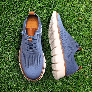 LAURENT MONACO | Herren Oxford-Schuhe mit Mesh-Einsatz