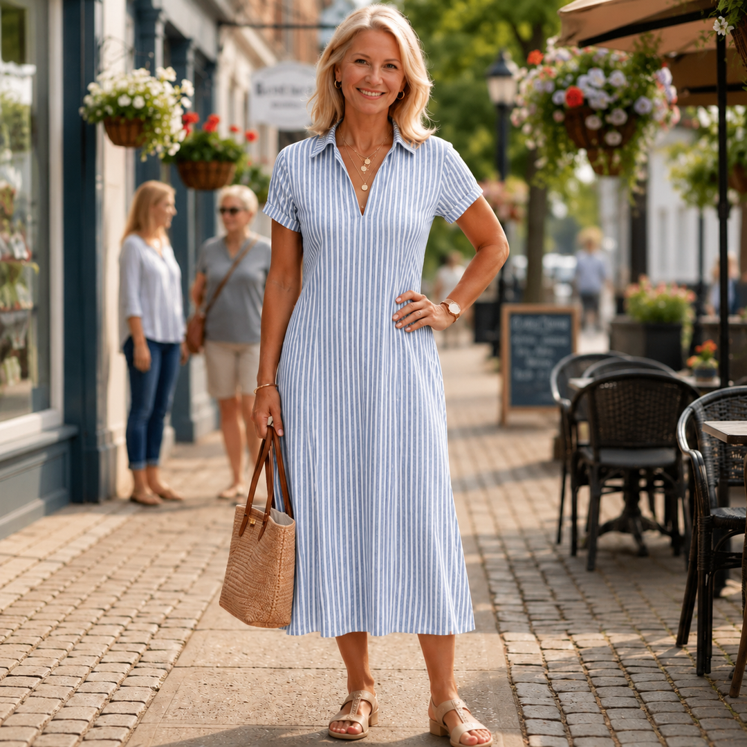 Moira™ | Stilvolles Midi-Kleid mit figurschmeichelndem Design