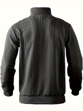 Roman | Stilvoller Vintage-Pullover mit Reißverschluss