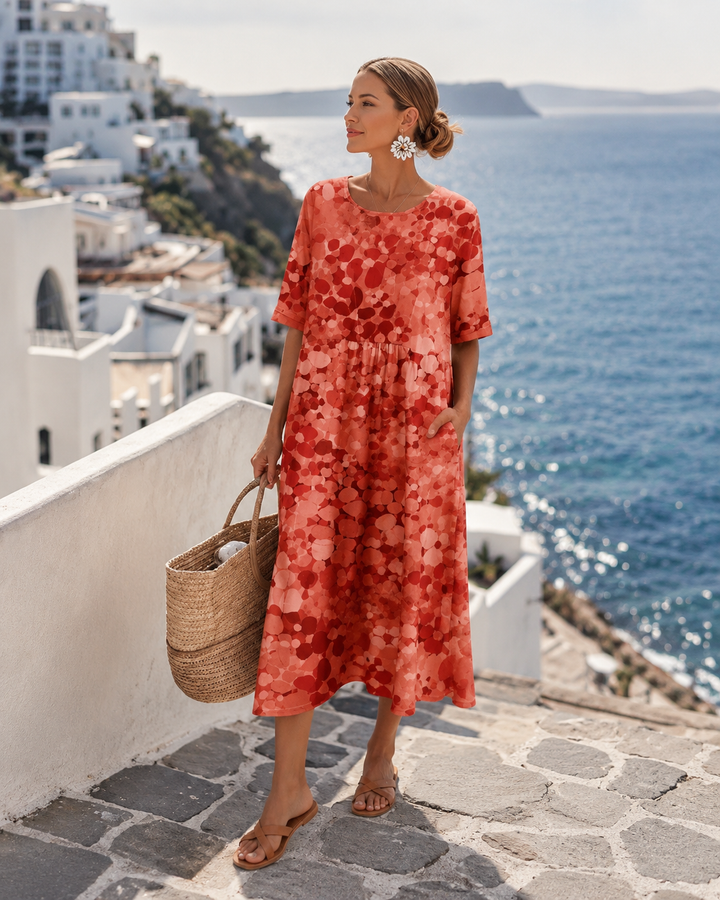 Zara™ | Blumenmuster Sommerkleid mit Bauch-optimierender Passform