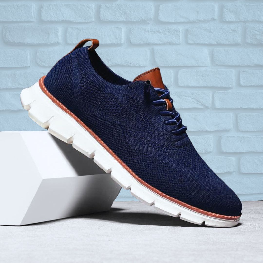 LAURENT MONACO | Herren Oxford-Schuhe mit Mesh-Einsatz