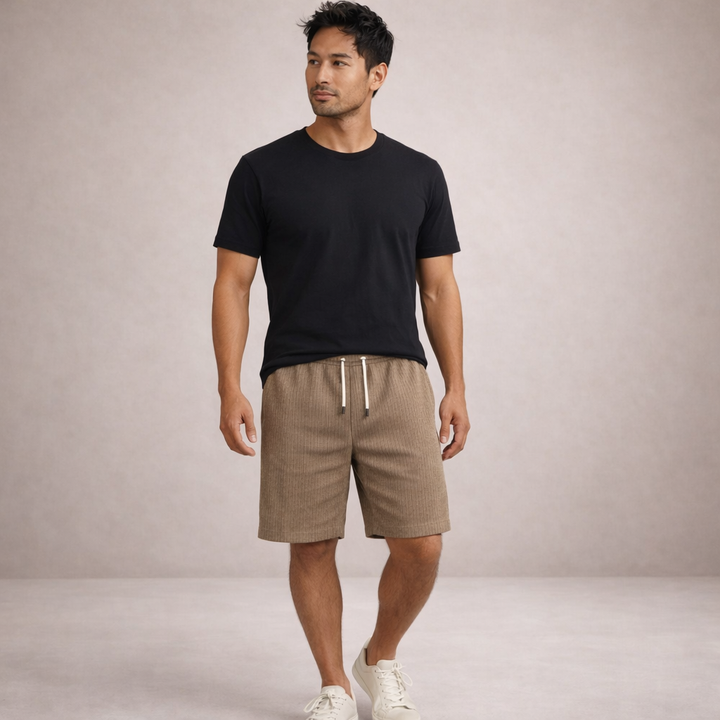LAURENT MONACO | Herren Leinen-Sommershorts