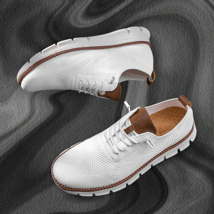 LAURENT MONACO | Herren Oxford-Schuhe mit Mesh-Einsatz
