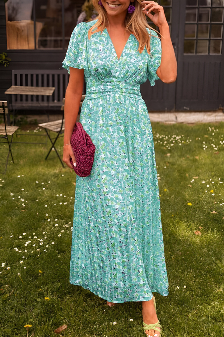 Ava™ | V-Neck Maxi Dress