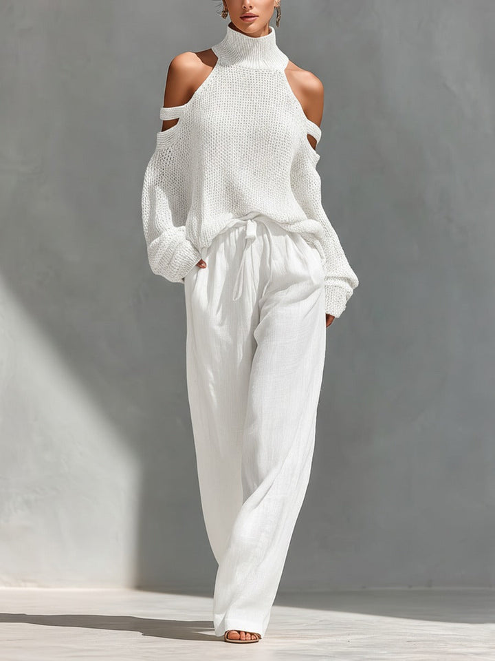 Aureline - Off-Shoulder Zweiteiliges Ensemble