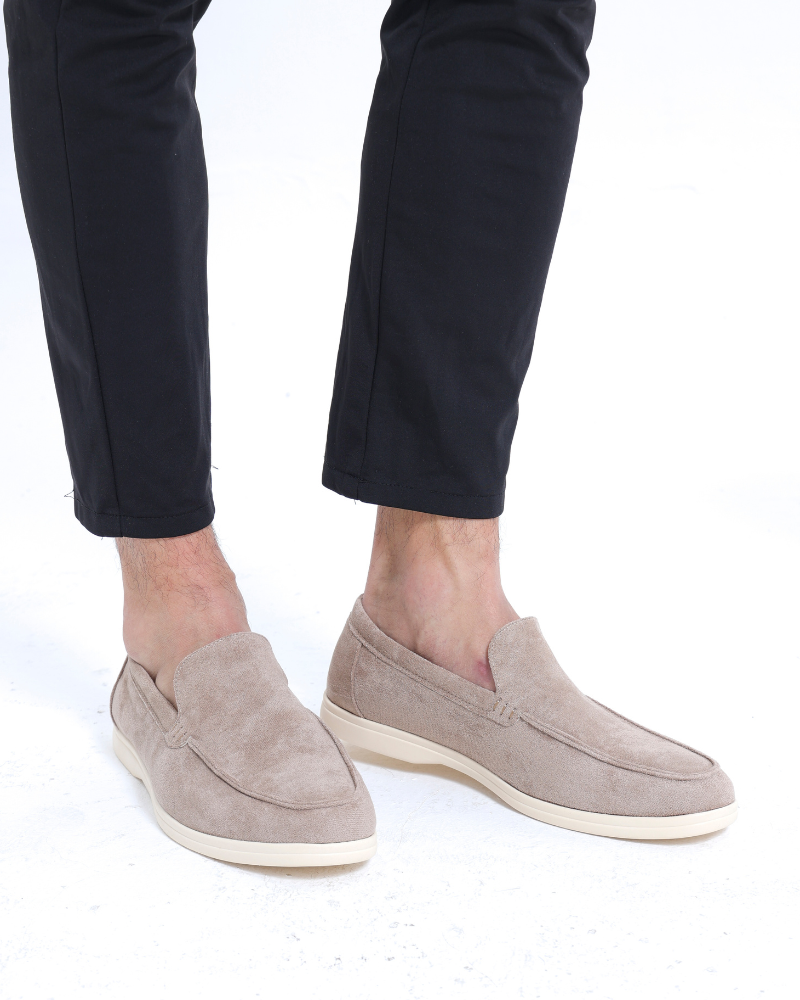Leder-Suede Mokassins