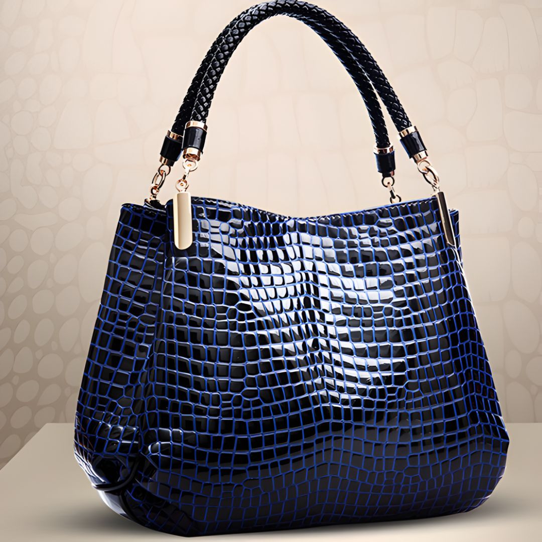 Montelisse - Krokodil-Design Schultertasche