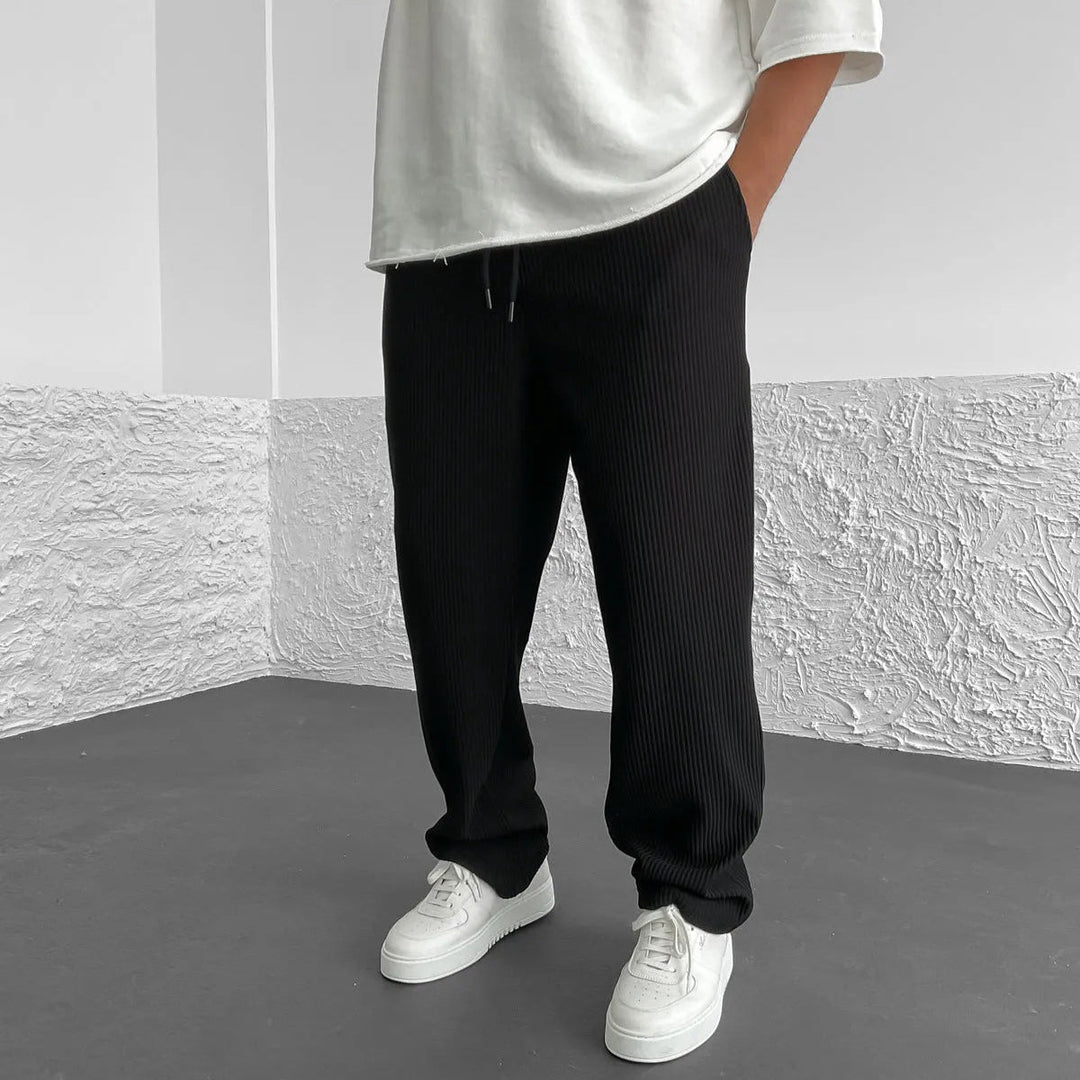 LAURENT MONACO | RIPPED STRIPE PANTS