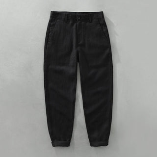 LAURENT MONACO | STRAIGHT LEG LINEN PANTS