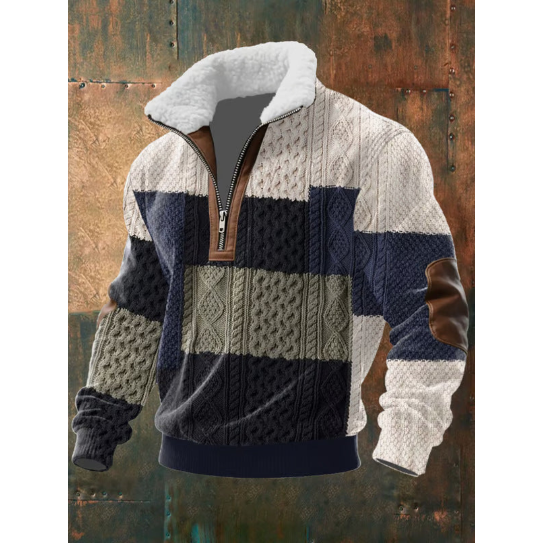 Tobias | ThermoSoft | Fleece Pullover mit Stehkragen