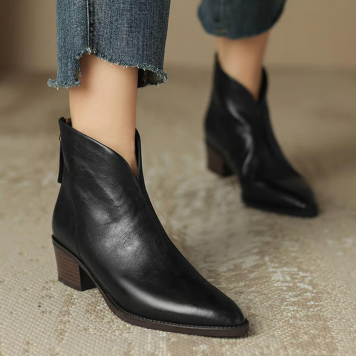 Eirae™ | Zeitgemäße Leder-Ankle Boots