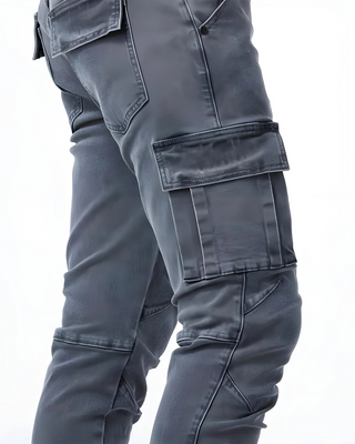 LAURENT MONACO | Herren Cargo-Hose mit Stretch