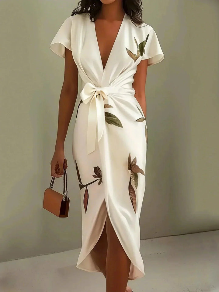 Kyra™ | Stilvolles Blumenmaxikleid