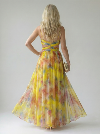 Vivienne™ | Maxikleid mit figurfreundlichem Print