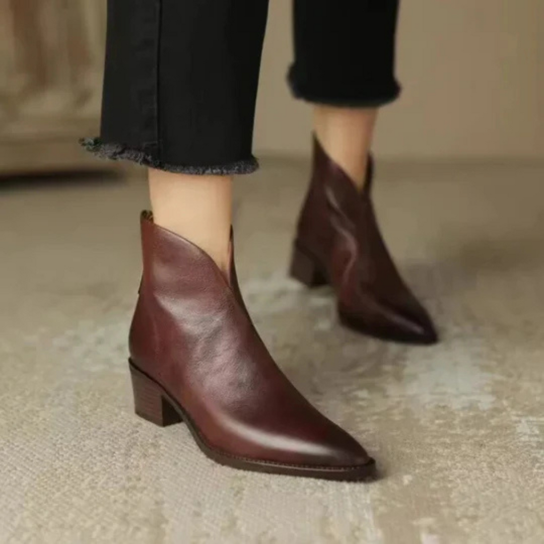 Eirae™ | Zeitgemäße Leder-Ankle Boots