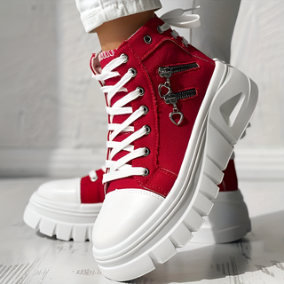 Elin™ | Denim Orthopedic High-Top Sneakers