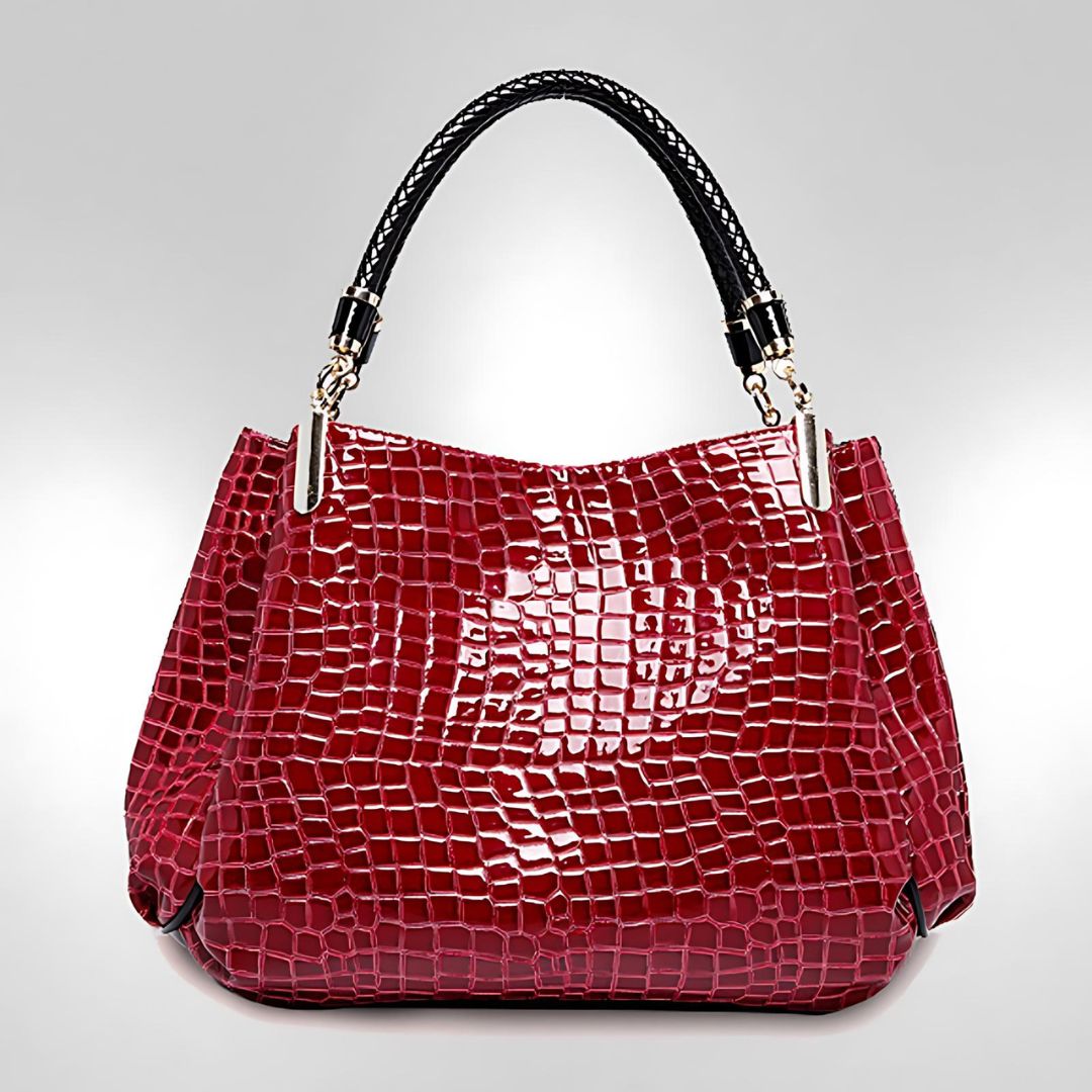 Montelisse - Krokodil-Design Schultertasche