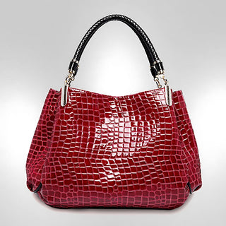 Montelisse - Krokodil-Design Schultertasche