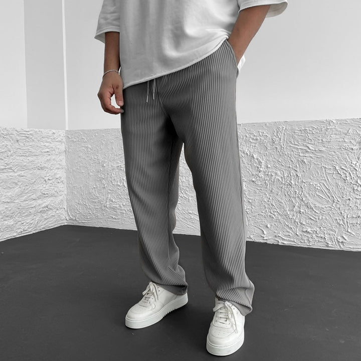 LAURENT MONACO | RIPPED STRIPE PANTS