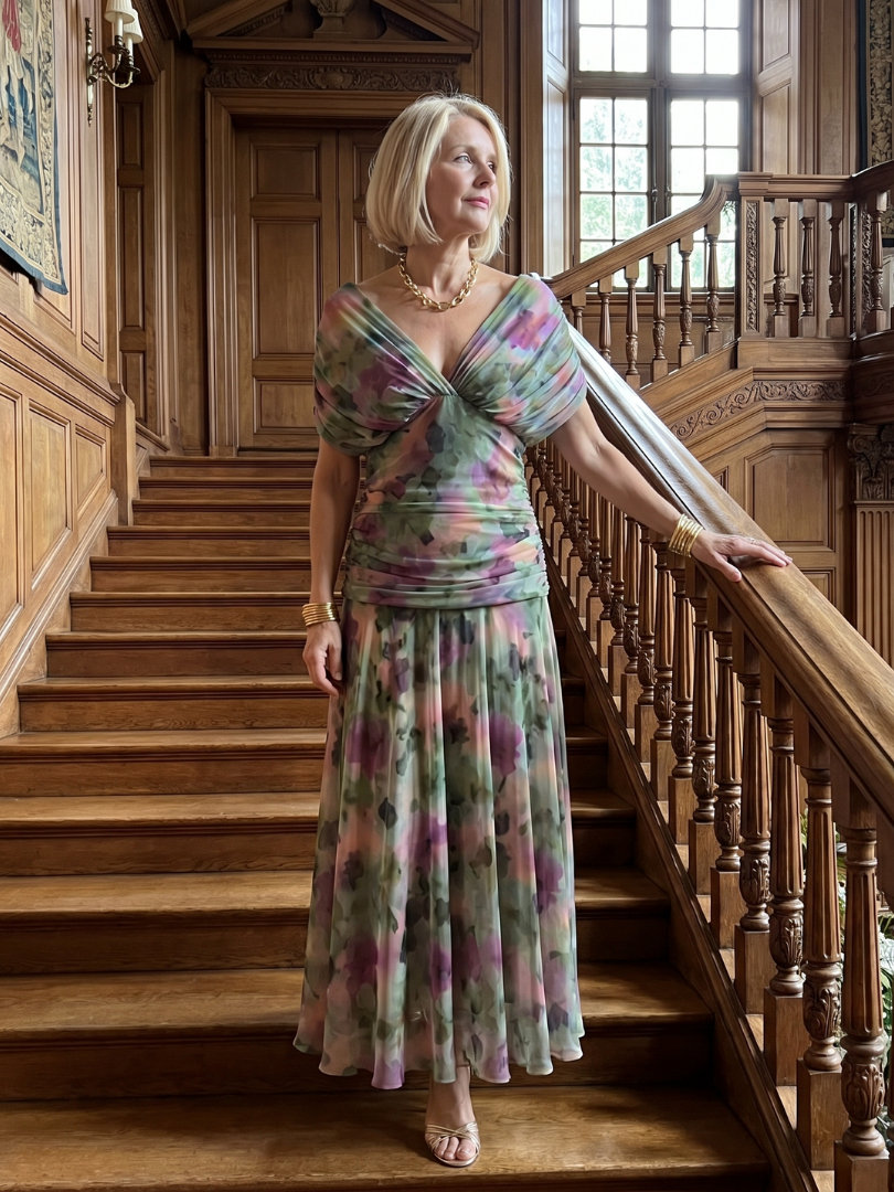 Evelina™ | Elegantes Maxi-Kleid mit Bauch-Optimierung