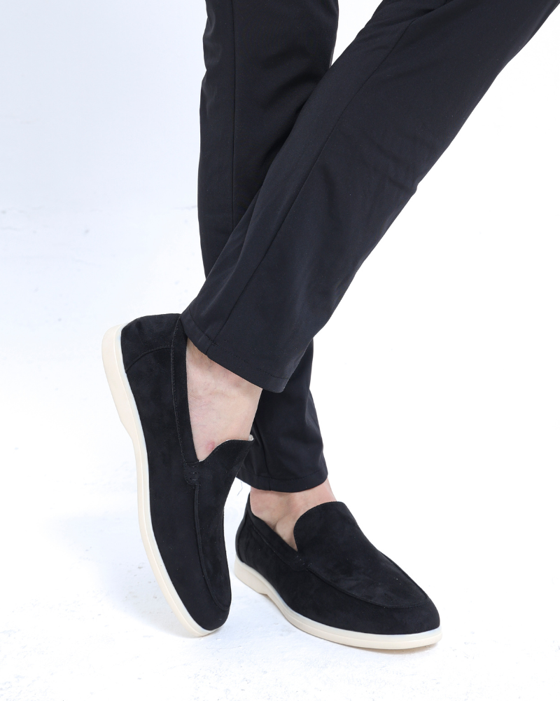 Leder-Suede Mokassins
