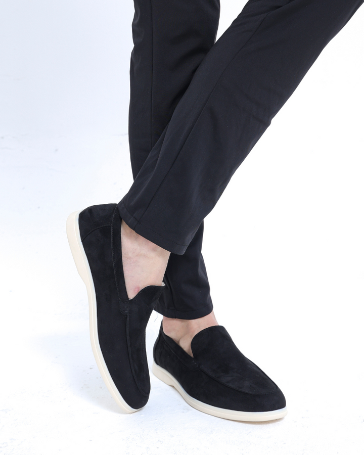 Leder-Suede Mokassins