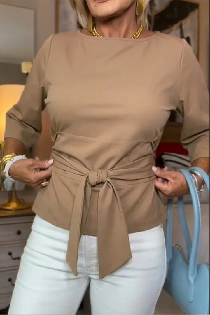 Daria™ | Elegantes Tailliertes Top mit Schleifen (Kaufe 1, Erhalte 1 Gratis)