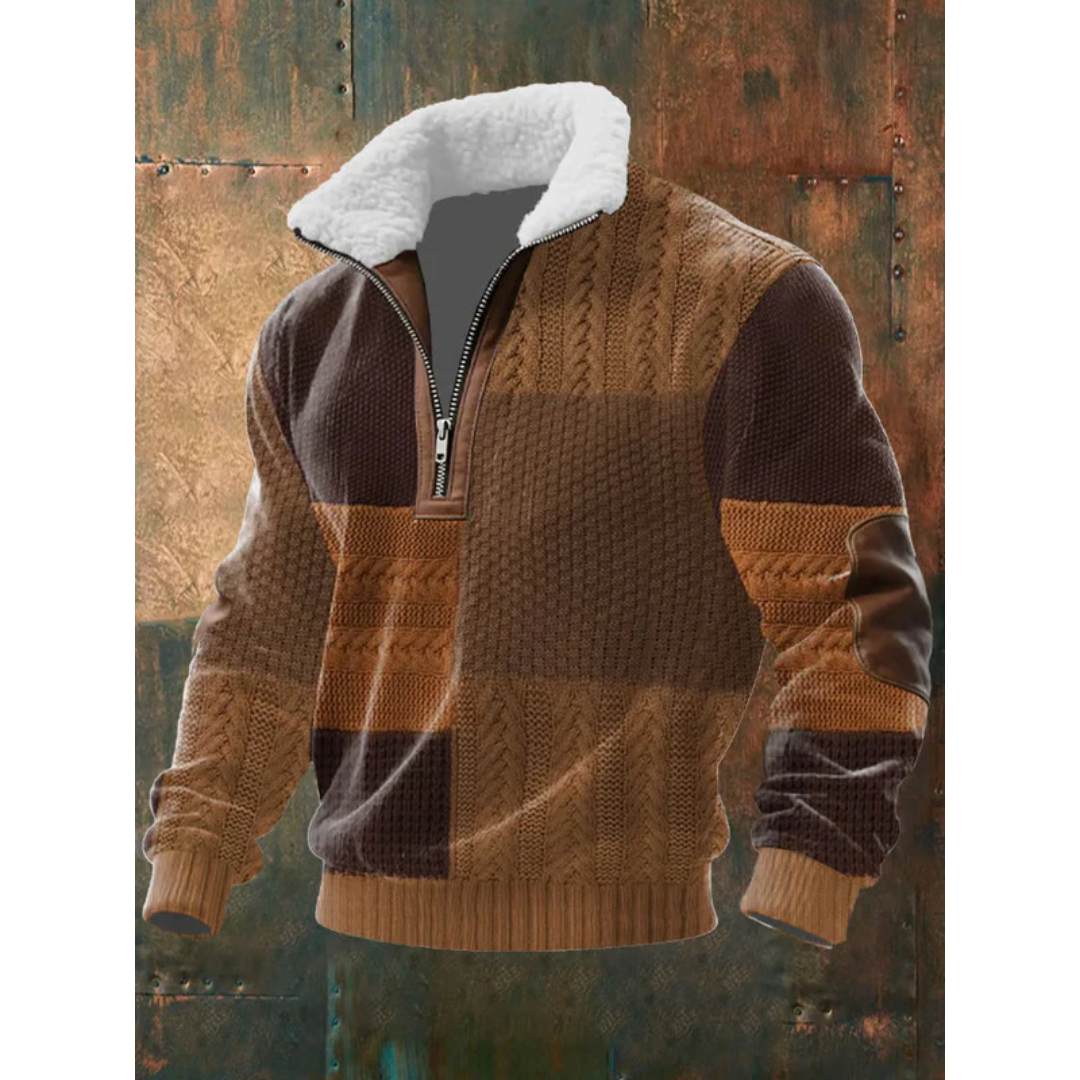Tobias | ThermoSoft | Fleece Pullover mit Stehkragen