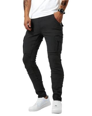 LAURENT MONACO | Herren Cargo-Hose mit Stretch