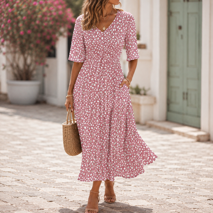 Tess™ | Elegantes Midi-Kleid mit figurschmeichelndem Design