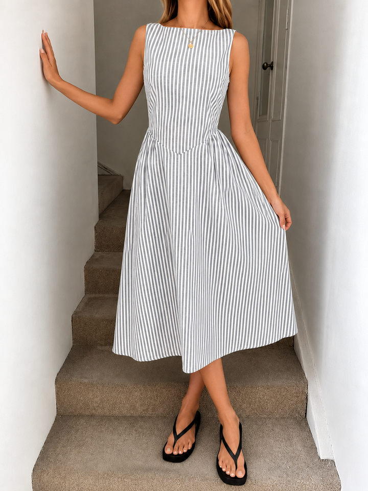 Denise™ | Elegantes Midi-Kleid mit Bauch-Optimierung