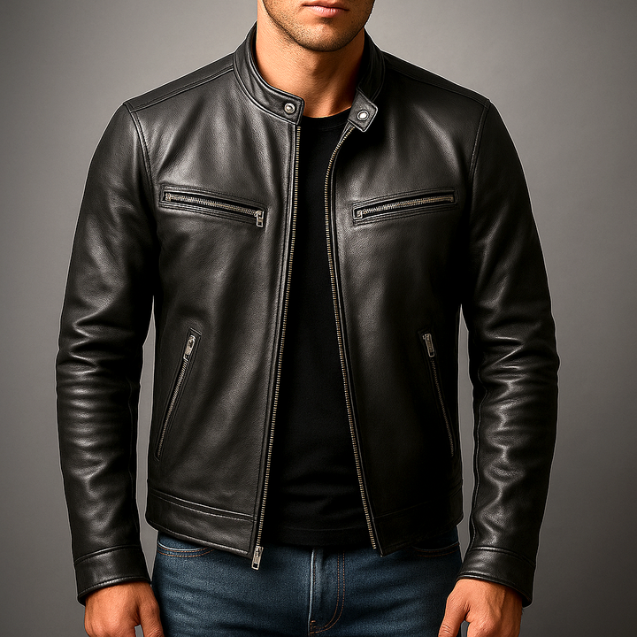Rafael Retro Leather Jacket
