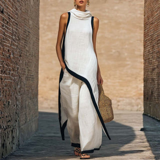 Gianna - Elegantes Leinen-Zweiteiler-Set für stilvolle Auftritte