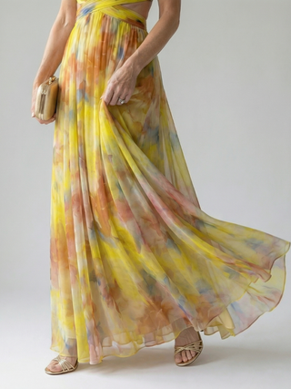 Vivienne™ | Maxikleid mit figurfreundlichem Print