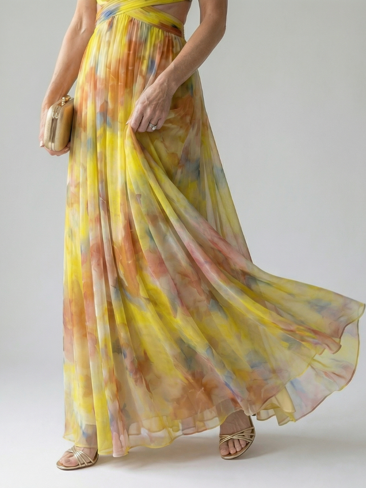 Vivienne™ | Maxikleid mit figurfreundlichem Print