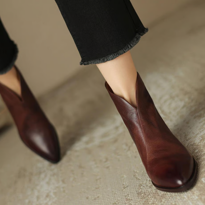 Eirae™ | Zeitgemäße Leder-Ankle Boots