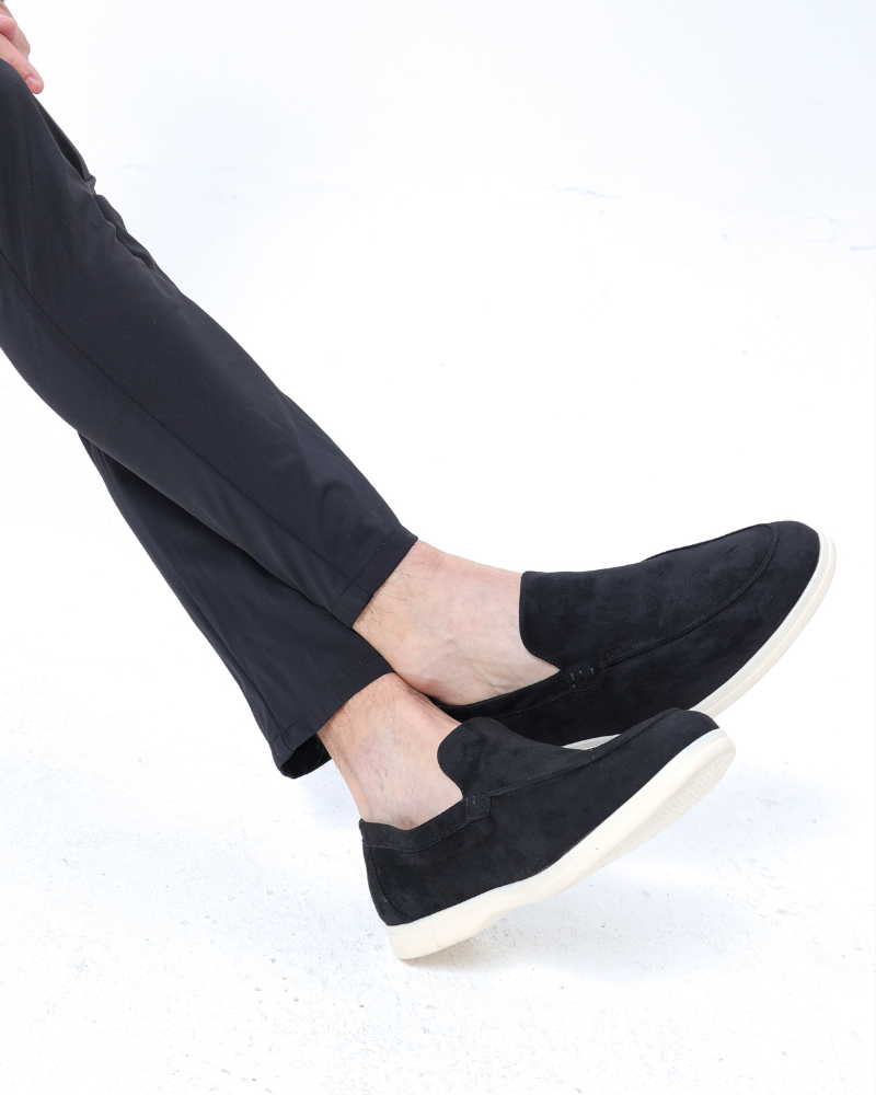 Leder-Suede Mokassins