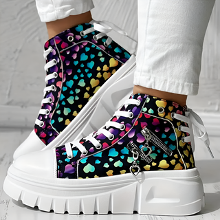 Elin™ | Denim Orthopedic High-Top Sneakers