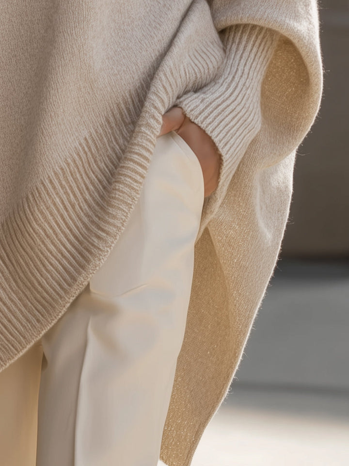 Mandy | Elegante Oversized Poncho für mühelose Stil